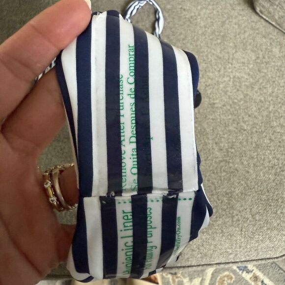 Lulus Medium Navy and white striped bikini - Picture 3 of 5